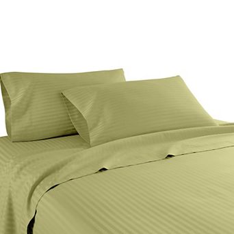 1200 Thread Count 100% Cotton Dobby Striped Sheet Set