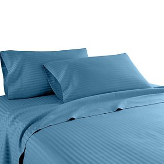 1200 Thread Count 100% Cotton Dobby Striped Sheet Set