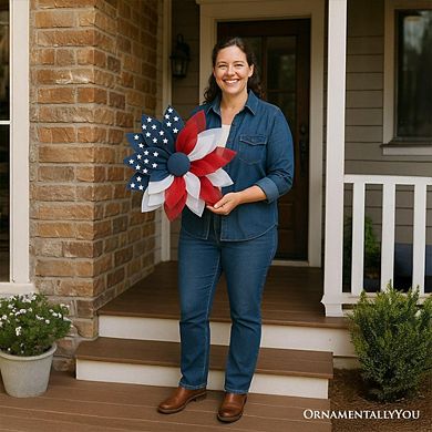 Rustic Burlap Patriotic Wreath