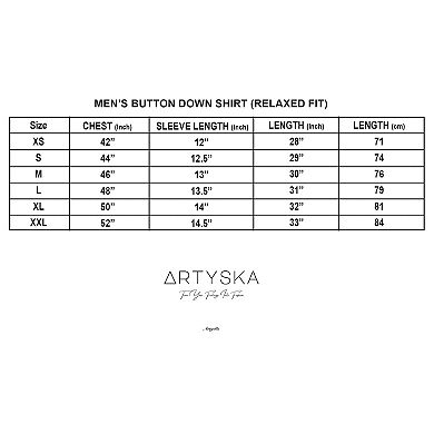 Men's Hawaiian Print Short Sleeve Casual Button-Down Shirt