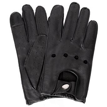 Women's Karla Hanson Leather Touch Screen Driving Gloves