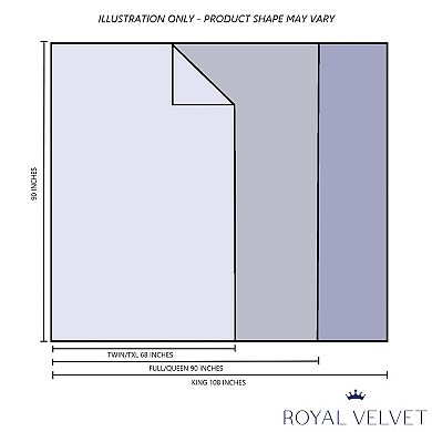 Royal Velvet Dream Cotton Bed Blanket