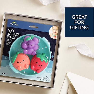 Baby Itzy Ritzy Splash Pals 4-Piece Fruit & Strainer Bath Toys Set