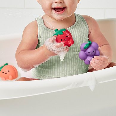 Baby Itzy Ritzy Splash Pals 4-Piece Fruit & Strainer Bath Toys Set