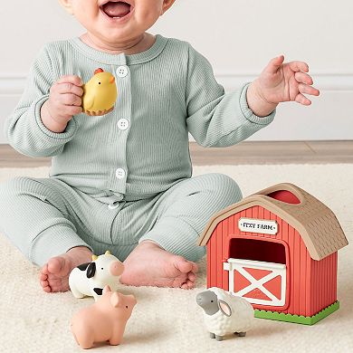 Itzy Ritzy Farm 4-pc. Playset with Barn and Animal Figures