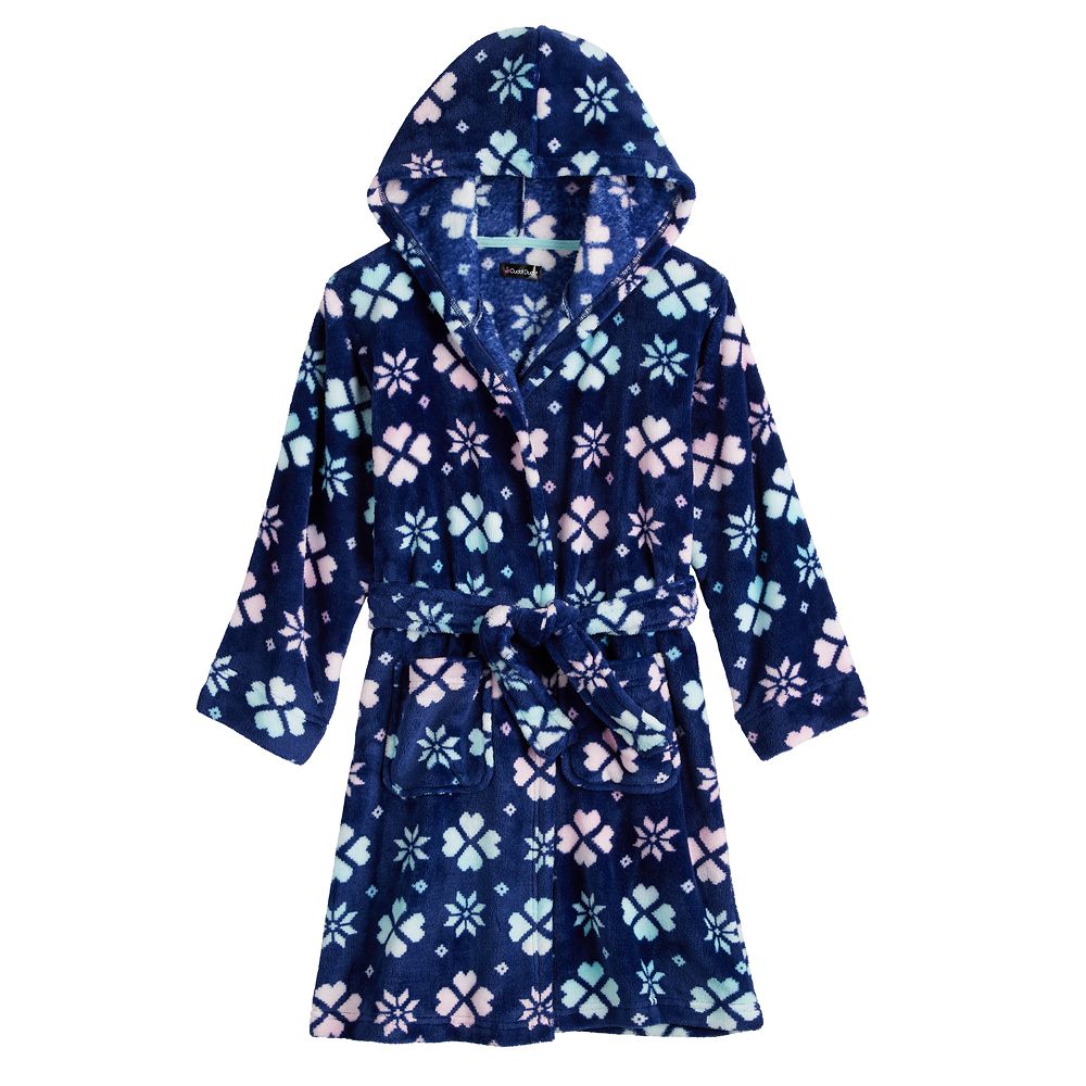 Girls 4-12 Cuddl Duds® Plush Hooded Robe