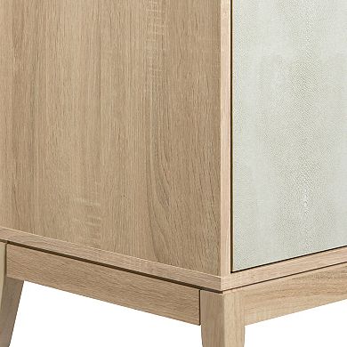 Sango Faux Shagreen Two-Door Cabinet