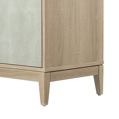 Sango Faux Shagreen Two-Door Cabinet