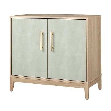 Sango Faux Shagreen Two-Door Cabinet