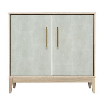 Sango Faux Shagreen Two-Door Cabinet