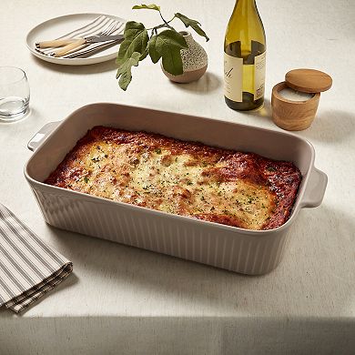 Mingle & Co. Ceramic Fluted Lasagna Pan