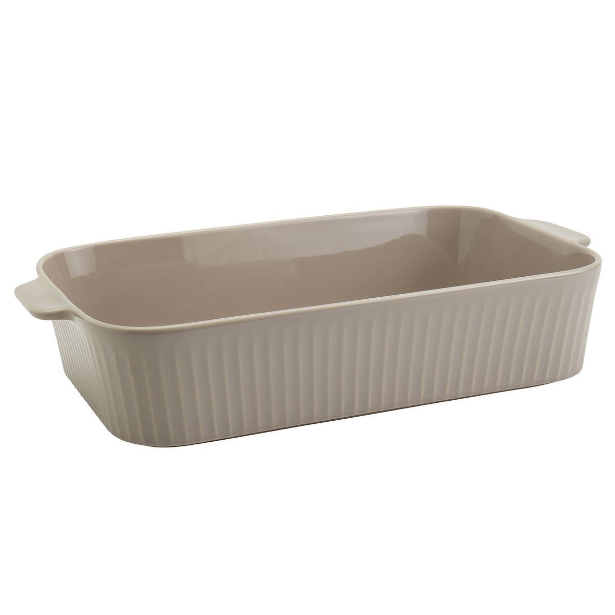 Mingle & Co. Ceramic Fluted Lasagna Pan - Gray