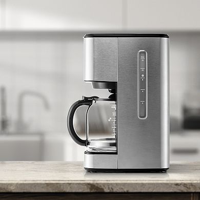 Melitta Aroma Tocco Plus 12-cup Hot and Iced Drip Coffee Maker with Glass Carafe and Touch Control Display