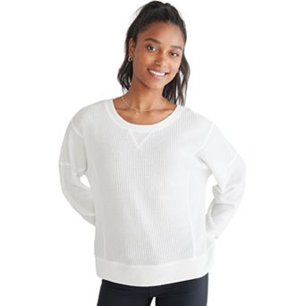 Juniors’ Aeropostale Oversized 2-Way Waffle Tee