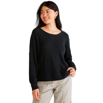 Juniors’ Aeropostale Oversized 2-Way Waffle Tee