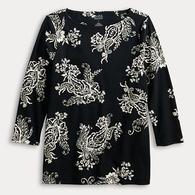 Women's Croft & Barrow® Boatneck Top