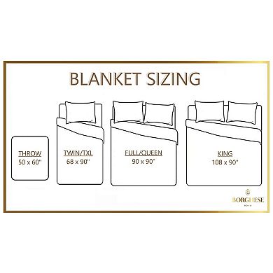 Borghese Roma Luxe Basket Weave Cotton Throw Blanket