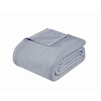 Borghese Roma Luxe Basket Weave Cotton Blanket