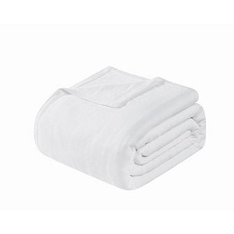 Borghese Roma Luxe Basket Weave Cotton Blanket