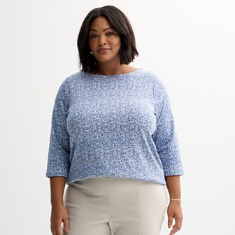 Plus Size Croft & Barrow® Boatneck Top