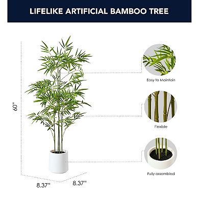 American Art Decor 60-in. Artificial Bamboo Tree Floor Decor