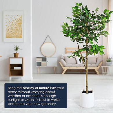 American Art Decor 60-in. Artificial Ficus Tree Plant Floor Decor