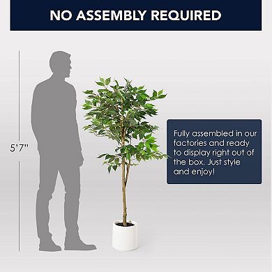 American Art Decor 60-in. Artificial Ficus Tree Plant Floor Decor
