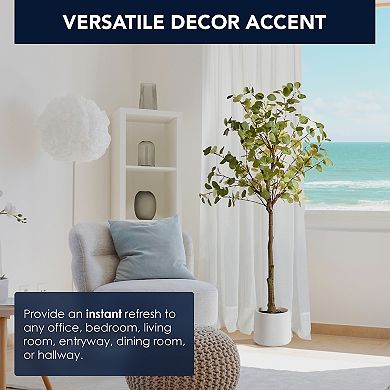 American Art Decor 60-in. Artificial Eucalyptus Tree Plant Floor Decor
