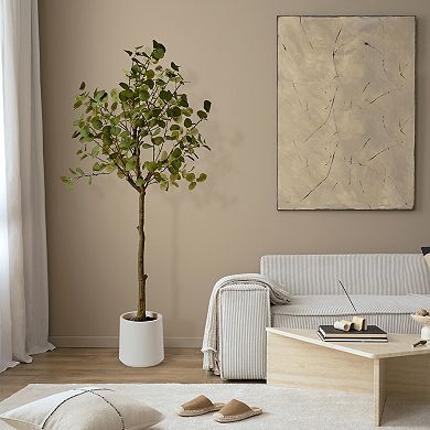 American Art Decor 60-in. Artificial Eucalyptus Tree Plant Floor Decor