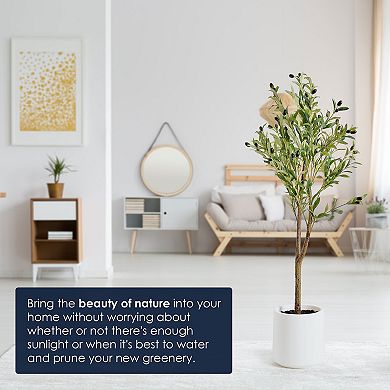 American Art Décor 48-in. Artificial Olive Tree Floor Decor