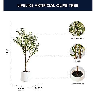 American Art Décor 48-in. Artificial Olive Tree Floor Decor