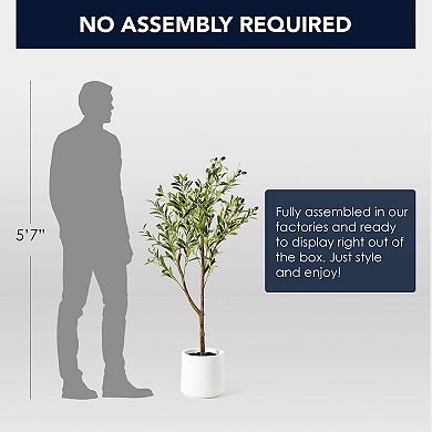 American Art Décor 48-in. Artificial Olive Tree Floor Decor