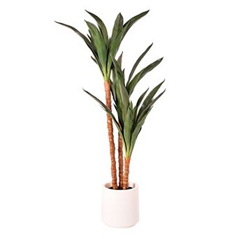 American Art Décor 48 in Artificial Yuca Tree Plant Floor Decor