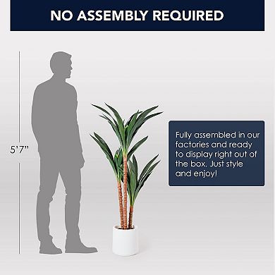 American Art Decor 48-in. Artificial Yuca Tree Plant Floor Decor