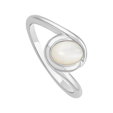 PRIMROSE Mother-of-Pearl Swirl Ring