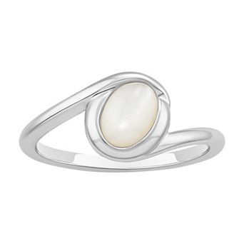PRIMROSE Mother-of-Pearl Swirl Ring