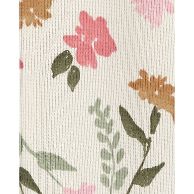 Carter's Floral Hooded Long-Sleeve Jumpsuit