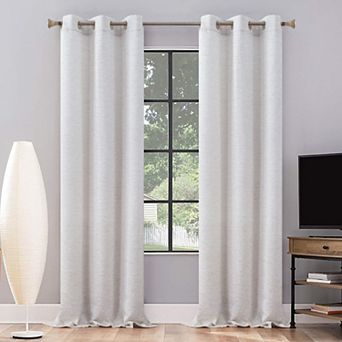 Royal Velvet Columbus Light-Filtering Set of 2 Window Curtain Panels