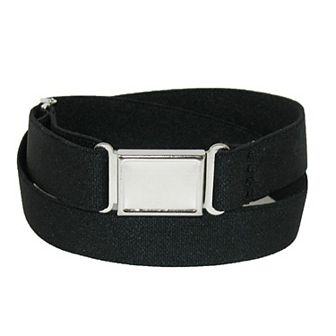CTM Kids' Elastic Stretch Adjustable Belt with Magnetic Buckle