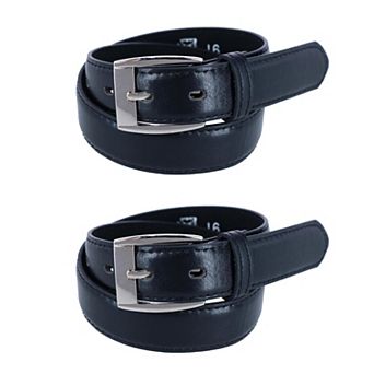 CTM Kids 1 1/8 Inch Causal Jean Belt (Pack of 2)