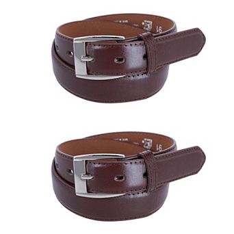 CTM Kids 1 1/8 Inch Causal Jean Belt (Pack of 2)