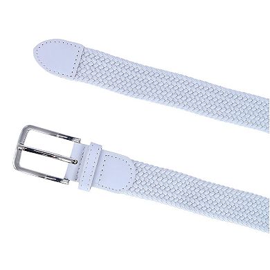 CTM Men's Stretch Braided Woven Belt