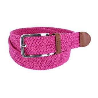CTM Men's Stretch Braided Woven Belt