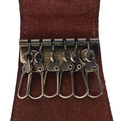 CTM Men's Hunter Leather Key Case