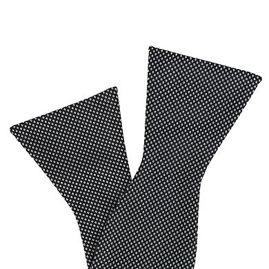 CTM Men's Silk Free Style Reversible Bow Tie