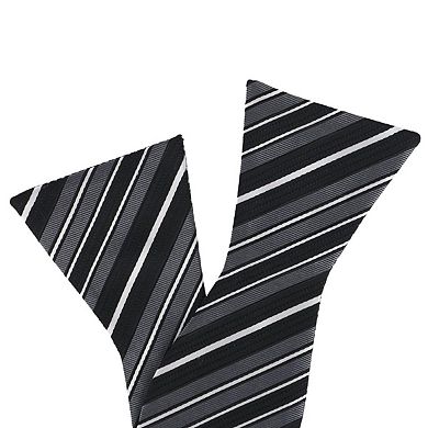 CTM Men's Silk Free Style Reversible Bow Tie