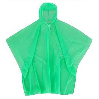 Ctm Adult Reusable Waterproof Long Rain Poncho