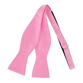 CTM Men's Free Style Satin Bow Tie