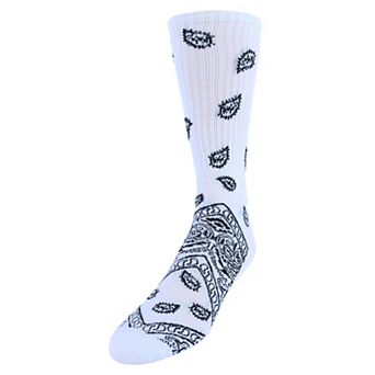 CTM Men's Asombroso Bandana Socks (1 Pair)