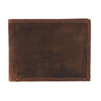 CTM Men's Leather RFID Bifold Wallet